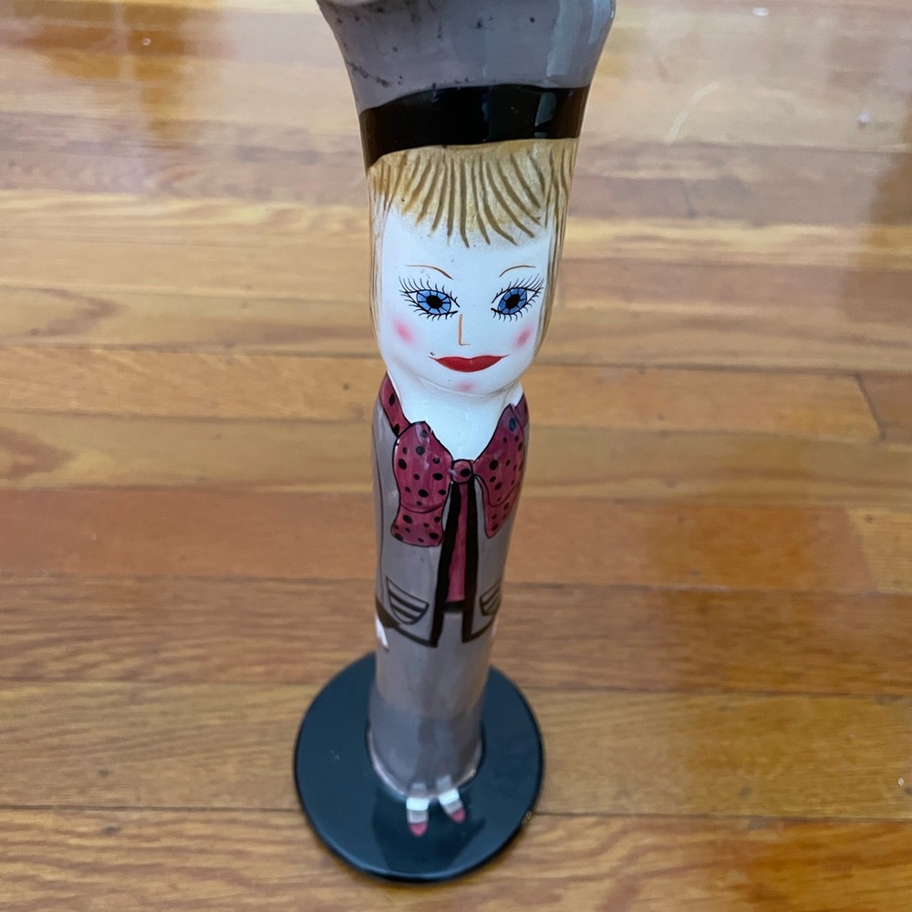 Bella Casa "DIANA'S DESIGNER SUIT" Vase / Candle Holder ~ 12" Tall